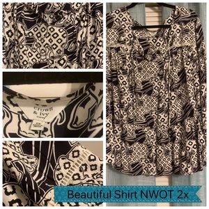 An elephant pattern blouse
